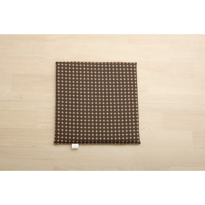 Japanese Igusa and PP Car Seat Cushion Marble in Brown - installation image