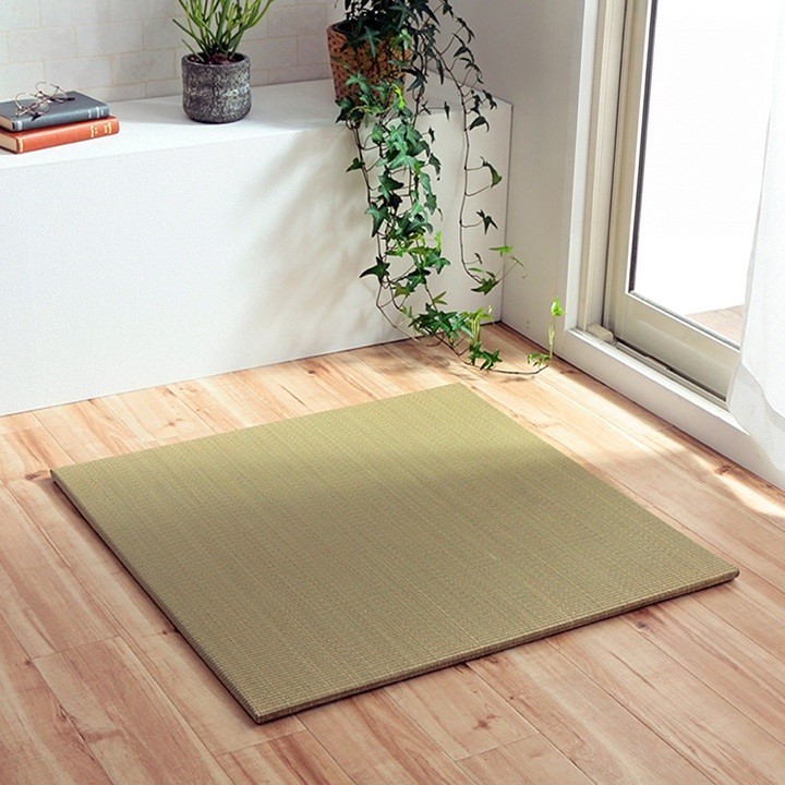 Igusa Tatami Floor Mat Natural 70 x 70 cm 2-piece set