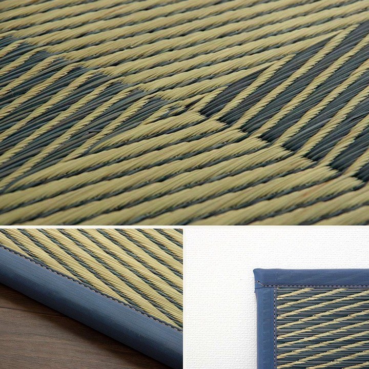 Neil Blue weave and edging details