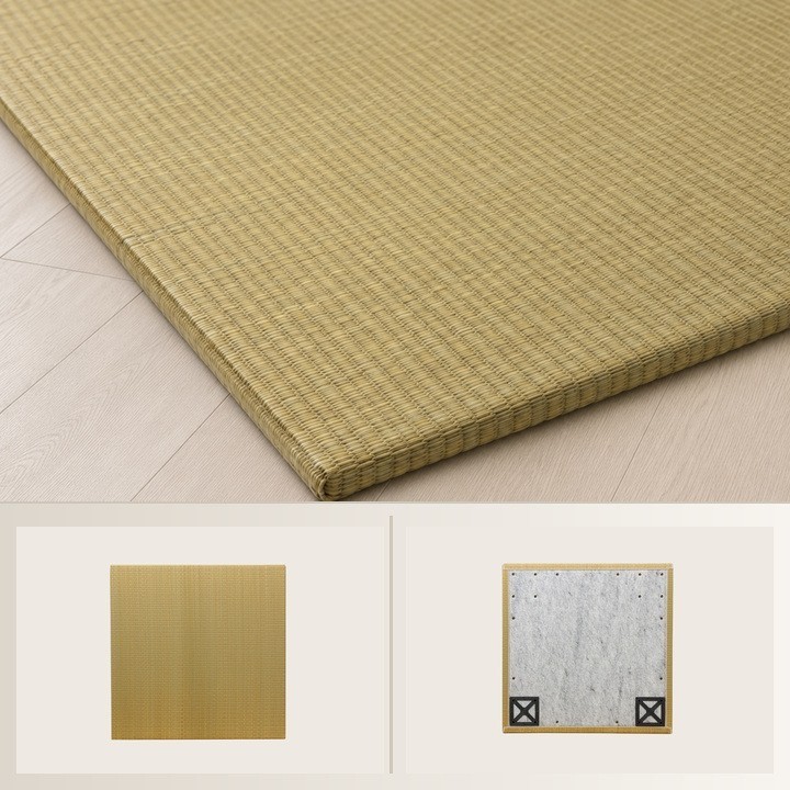 Japanese Igusa Tatami Mat Prado 70 x 70 cm 1 mat Beige room image