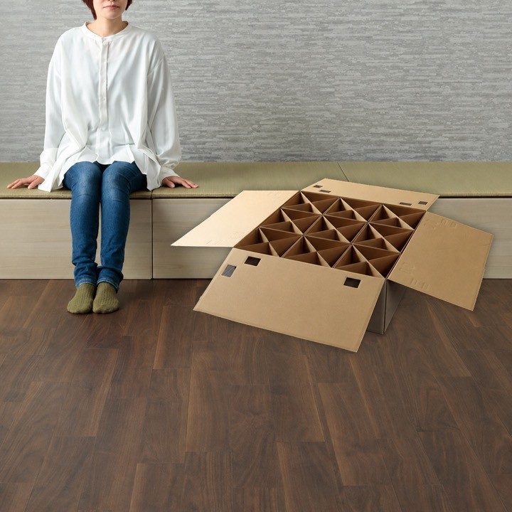 Cardboard Raised Platform for Tatami Mats