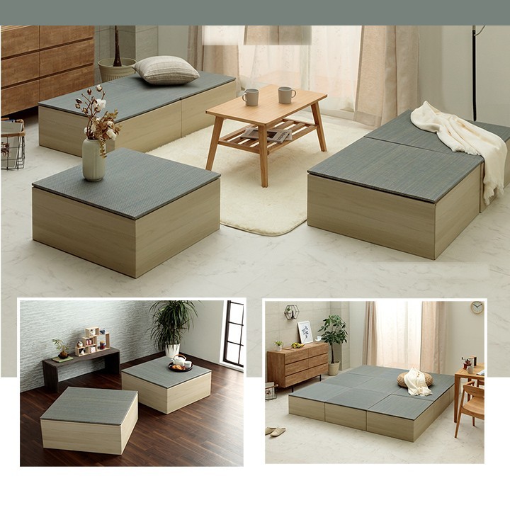 Cardboard raised platform for tatami mats