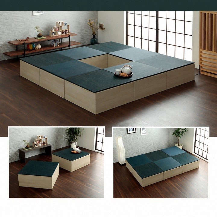 Cardboard raised platform for tatami mats