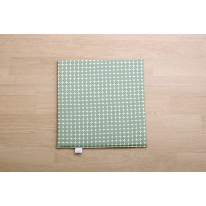 Japanese Igusa and PP Car Seat Cushion Marble in Green - installation image