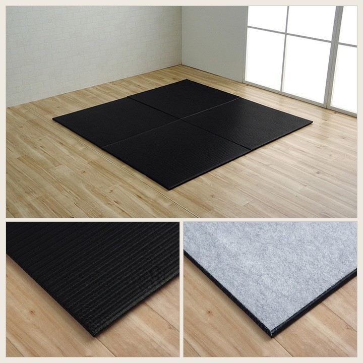 PP Tatami Mat Trim 70 x 70 cm Black 1 mat detail views