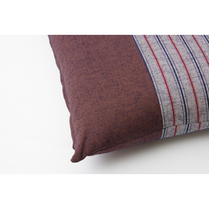 Texture du tissu du zabuton Chikugo marron