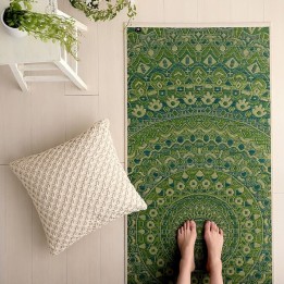 Japanese Igusa Yoga Mat Mandala