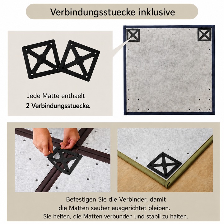 Japanische Igusa Tatami-Bodenmatte Agura - Mit Verbindern gegen Verrutschen Japanische Igusa Tatami-Bodenmatte Agura - Mit Verbindern gegen Verrutschen