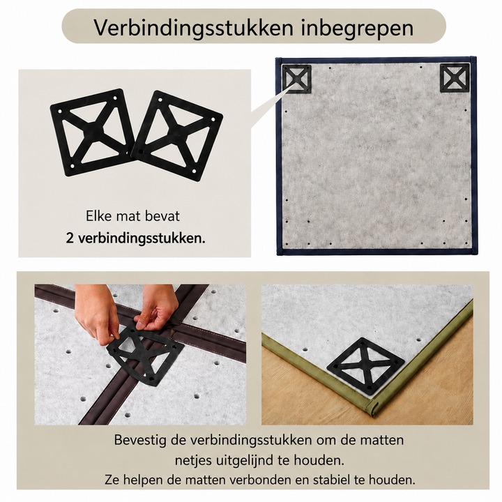 Japanse igusa tatami vloermat Agura - Met verbindingsstukken tegen verschuiven Japanse igusa tatami vloermat Agura - Met verbindingsstukken tegen verschuiven