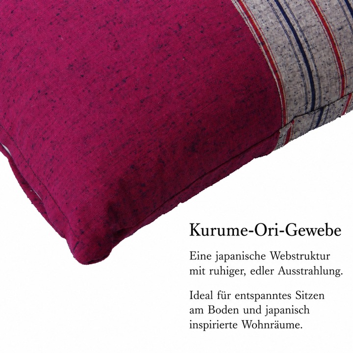 Japanisches Kurume-Ori Zabuton Bodenkissen Chikugo - Kurume-Ori Gewebe Japanisches Kurume-Ori Zabuton Bodenkissen Chikugo - Kurume-Ori Gewebe