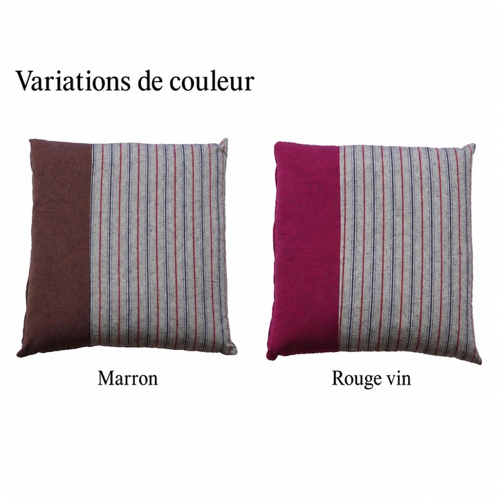 Coussin de sol zabuton japonais Kurume Ori Chikugo - Variations de couleur Coussin de sol zabuton japonais Kurume Ori Chikugo - Variations de couleur