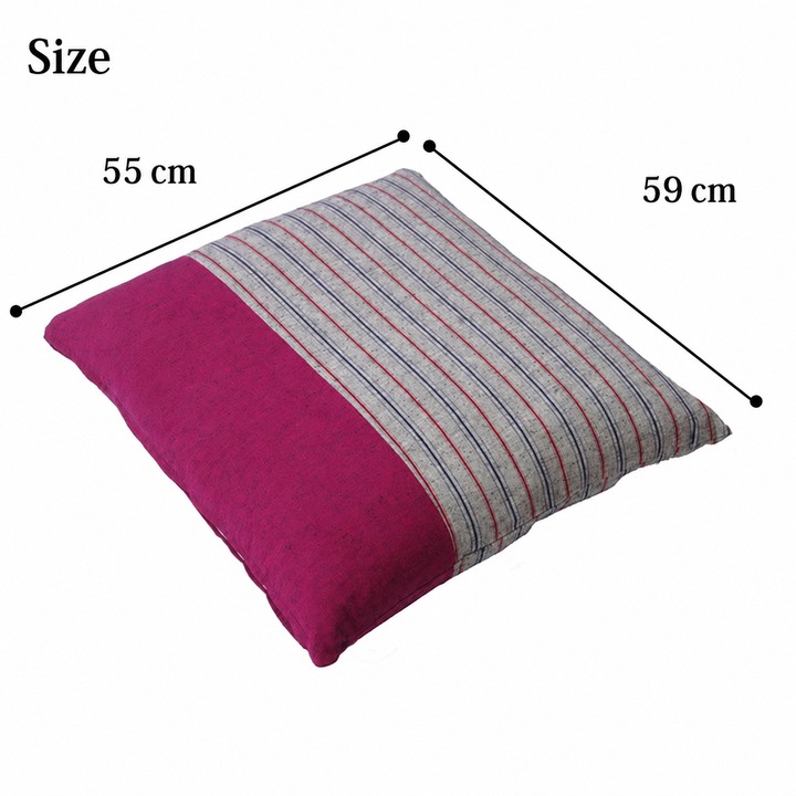Japanese Kurume Ori Zabuton Floor Cushion Chikugo - 55 x 59 cm size Japanese Kurume Ori Zabuton Floor Cushion Chikugo - 55 x 59 cm size