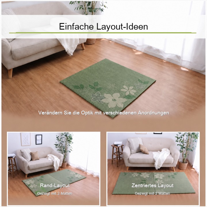 Design Leaf Layout-Ideen für Tatamimatten