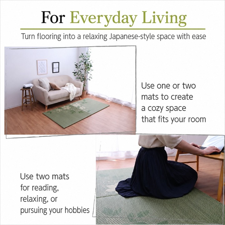 Design Leaf tatami mat for everyday floor living Design Leaf tatami mat for everyday floor living