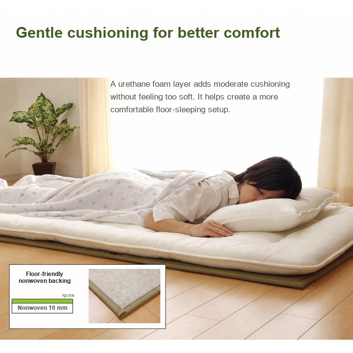 Igusa mattress cushioning and nonwoven backing Igusa mattress cushioning and nonwoven backing