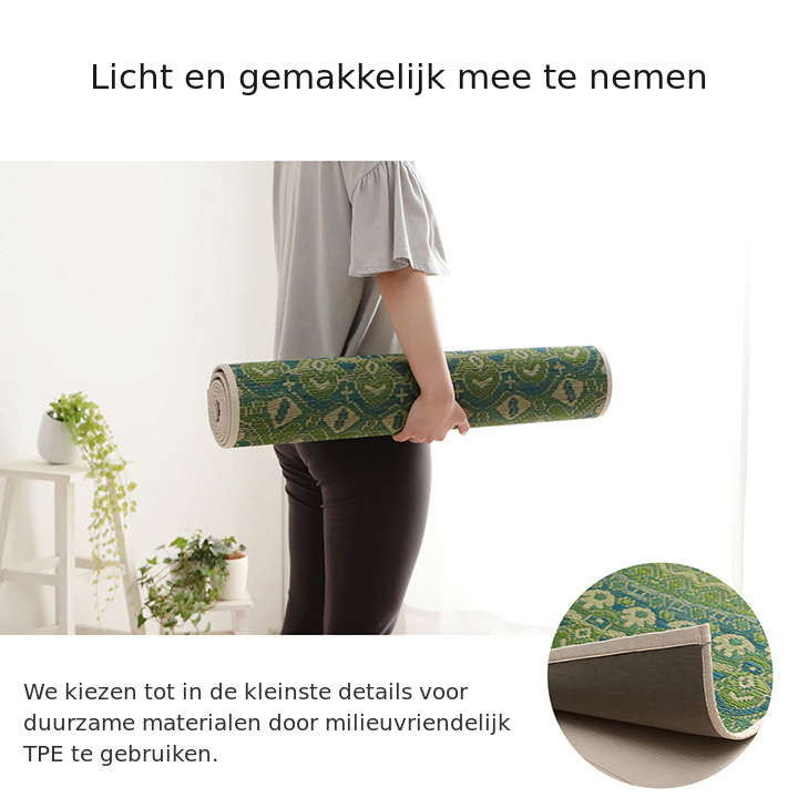 Gemakkelijk mee te nemen yogamat
