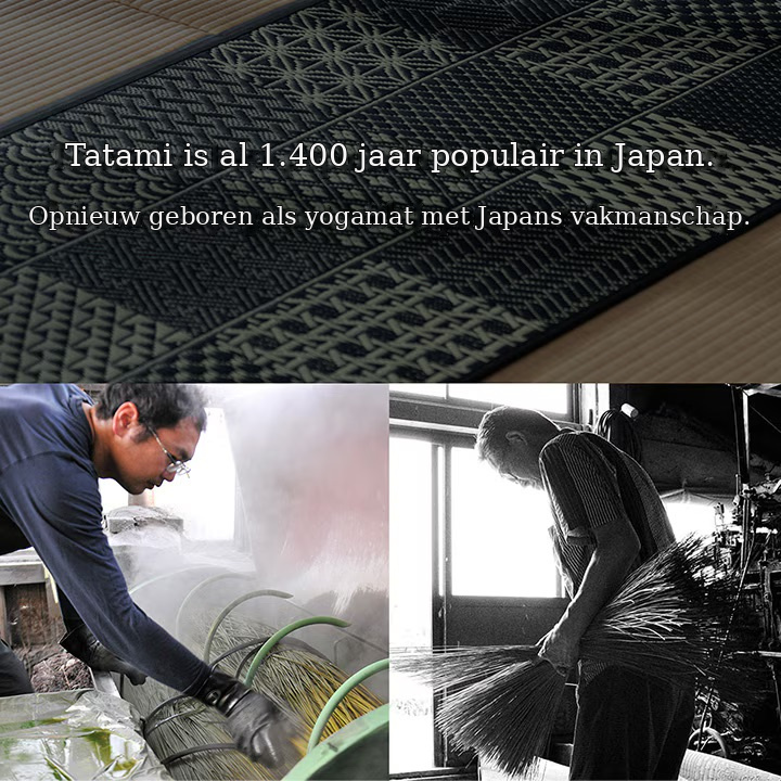 Japans vakmanschap achter tatami-yogamatten Japans vakmanschap achter tatami-yogamatten