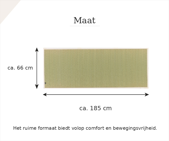 Afmetingen van de Plain igusa-yogamat