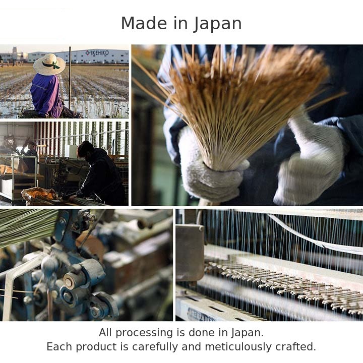 Igusa yoga mat produced and processed in Japan