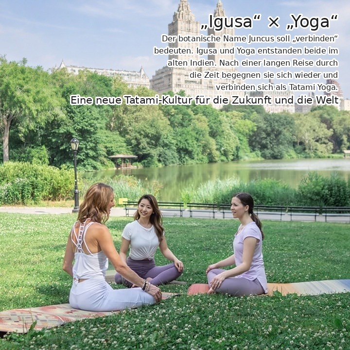 Tatami Yoga verbindet Igusa und Yoga Tatami Yoga verbindet Igusa und Yoga