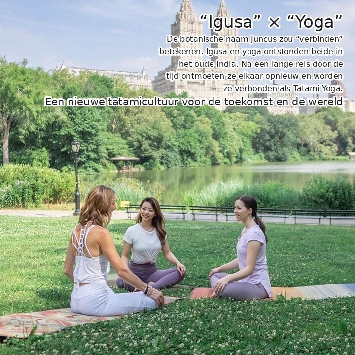 Tatami Yoga verbindt igusa en yoga Tatami Yoga verbindt igusa en yoga