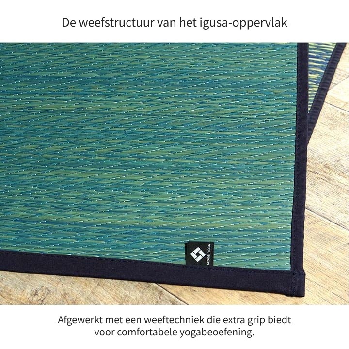 Geweven oppervlak van de Skysea igusa-yogamat Geweven oppervlak van de Skysea igusa-yogamat