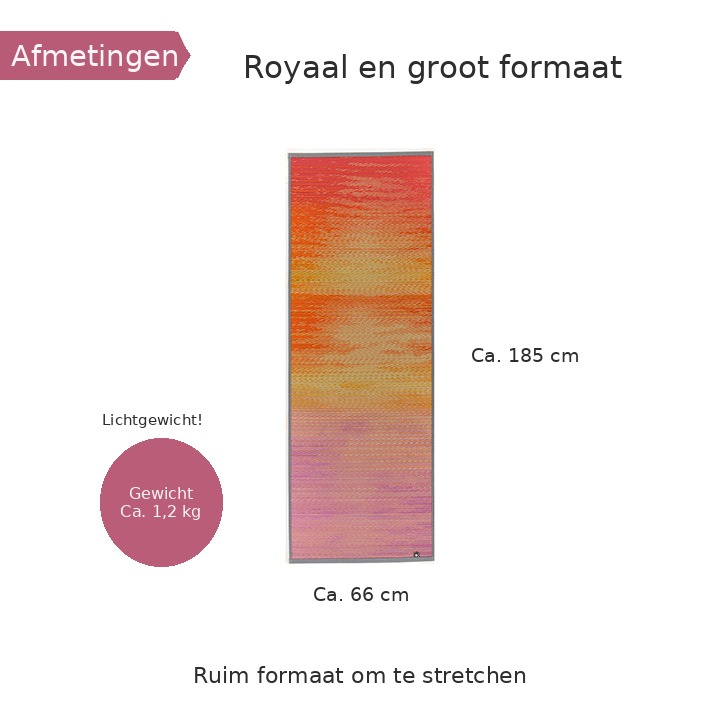 Afmetingen van de Skysea igusa-yogamat