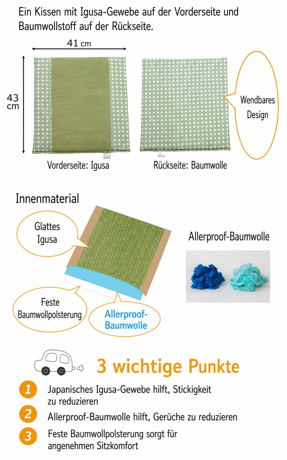 Marble - Vorderseite, Rueckseite und Materialgefuehl Marble - Vorderseite, Rueckseite und Materialgefuehl
