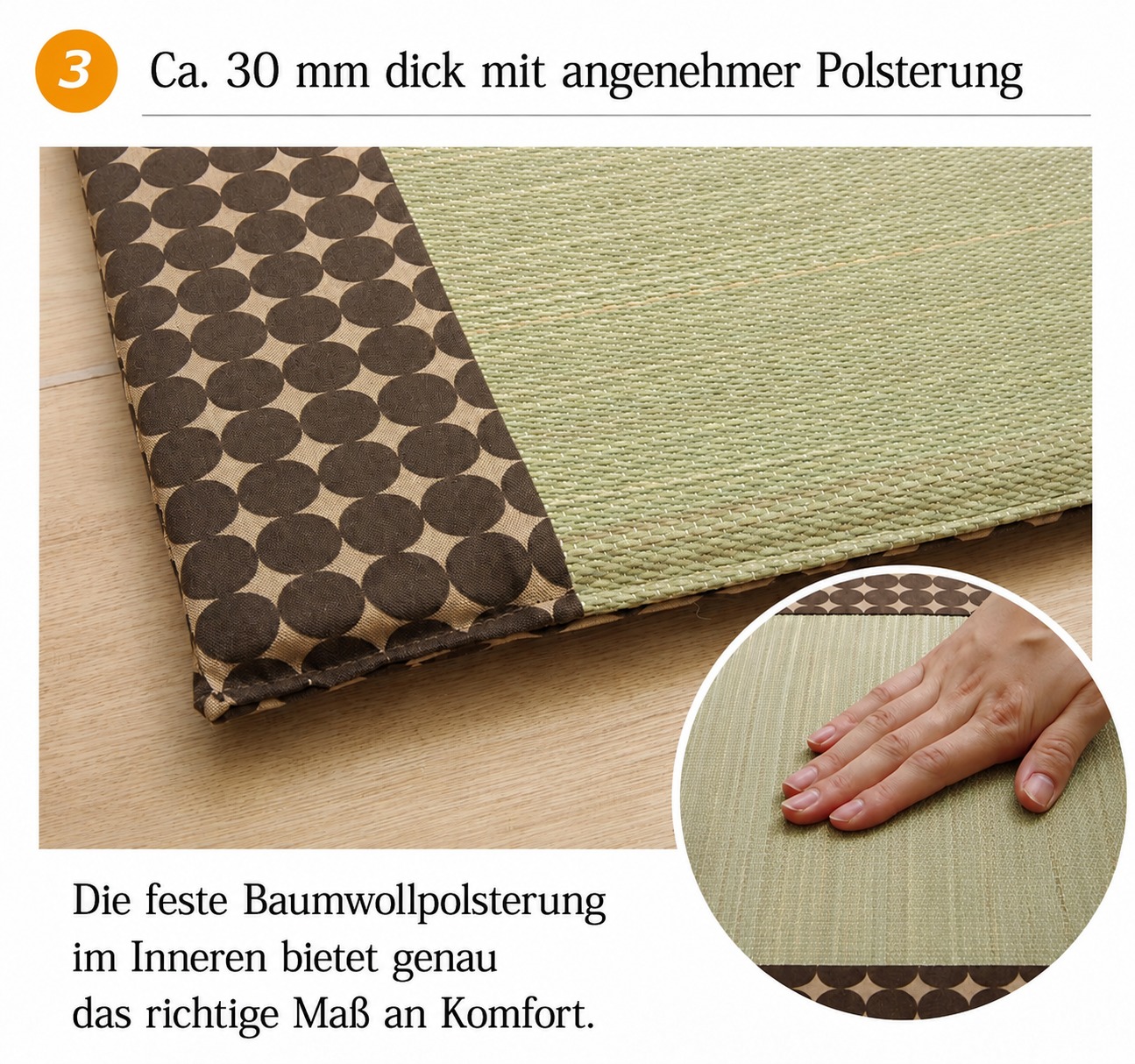 Marble - Angenehme Dicke und Polsterung Marble - Angenehme Dicke und Polsterung