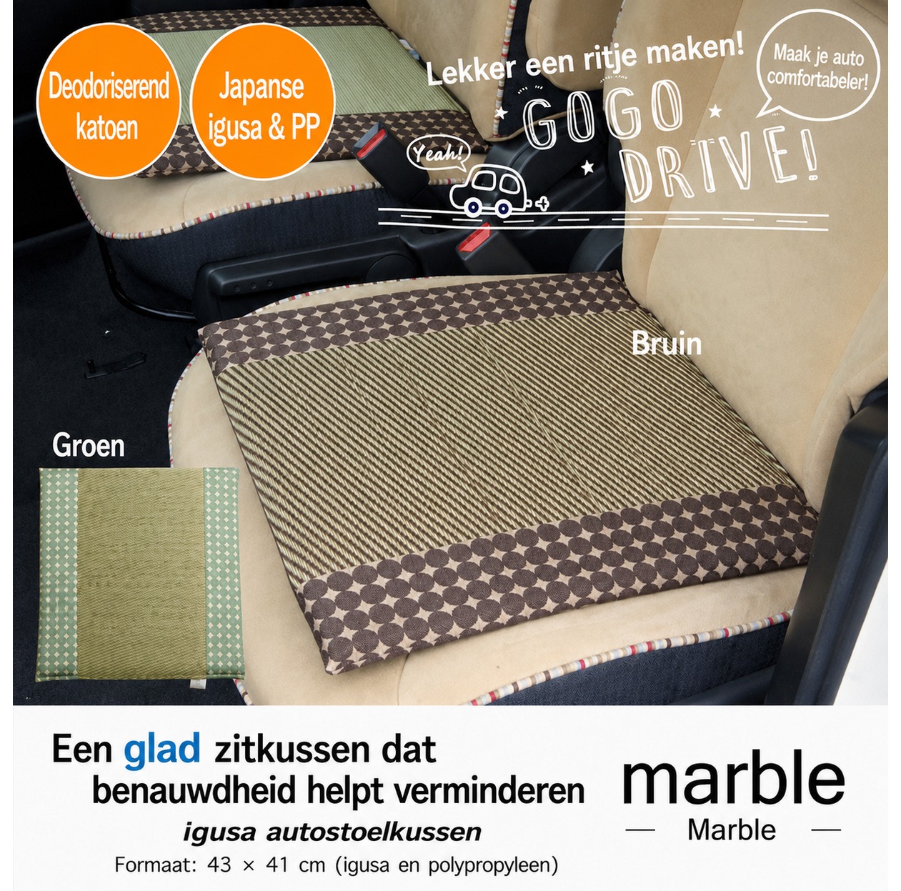 Marble - Gebruik in de auto Marble - Gebruik in de auto