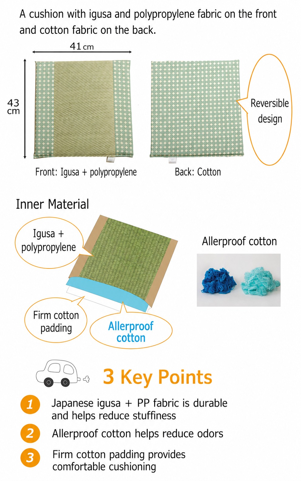 Marble - Front, back, and material feel