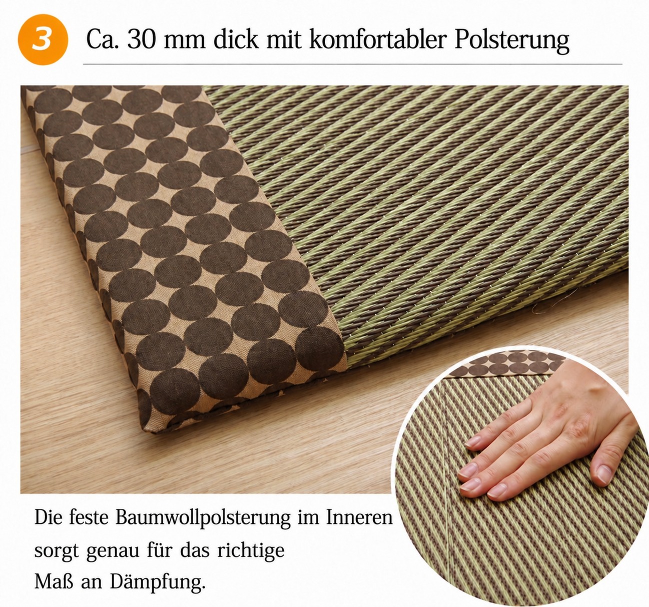 Marble - Angenehme Dicke und Polsterung