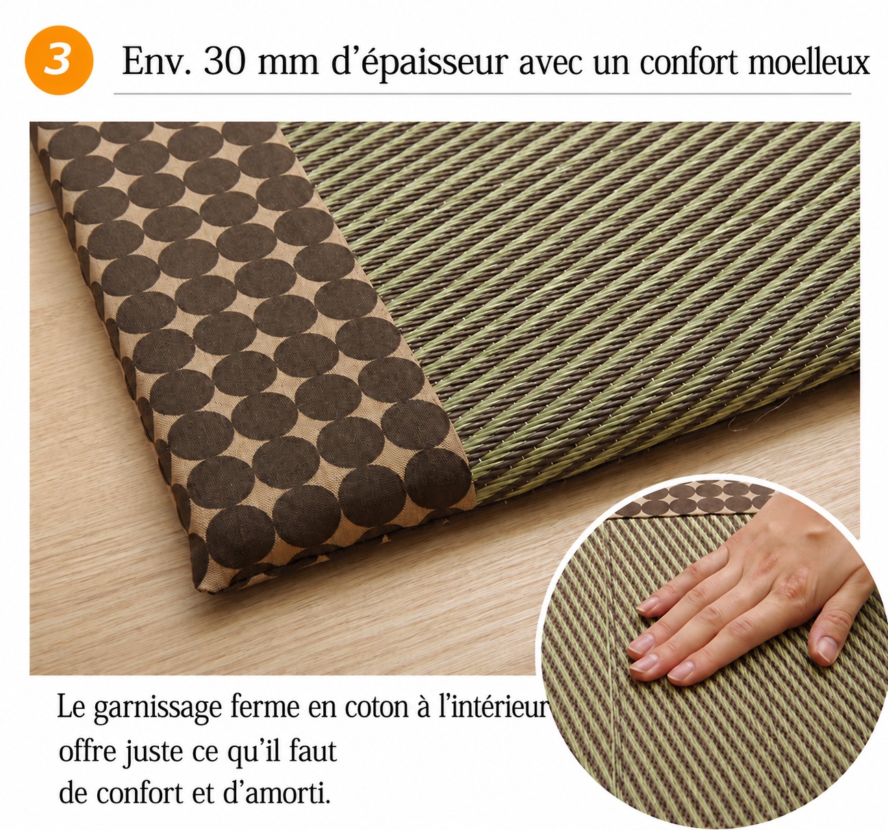 Marble - Epaisseur et rembourrage confortables