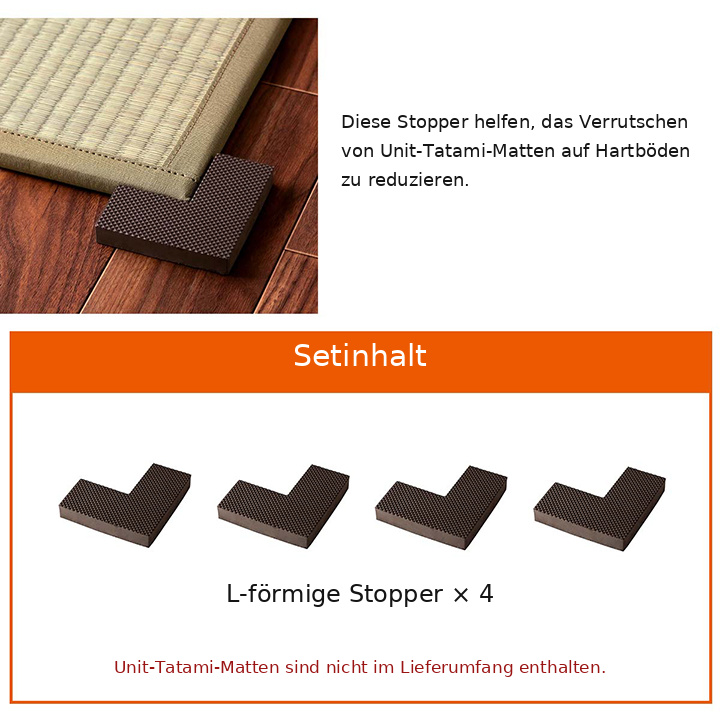 Tatami-Matten-Stopper 4er-Set - Produktdetails Tatami-Matten-Stopper 4er-Set - Produktdetails