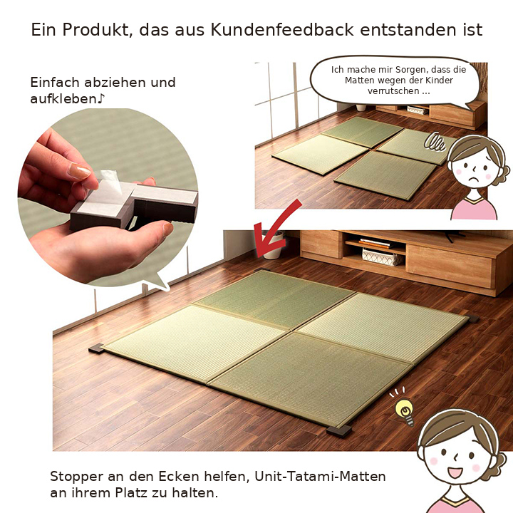 Tatami-Matten-Stopper 4er-Set - Produktdetails Tatami-Matten-Stopper 4er-Set - Produktdetails