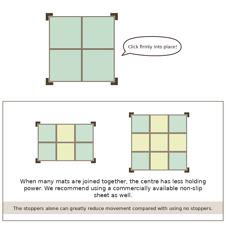 Tatami Mat Stopper Set of 4 - Product Details Tatami Mat Stopper Set of 4 - Product Details