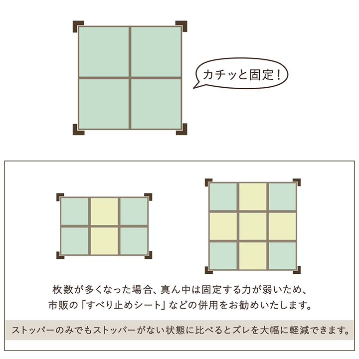 置き畳用ズレ防止ストッパー 4個セット - 商品詳細 置き畳用ズレ防止ストッパー 4個セット - 商品詳細
