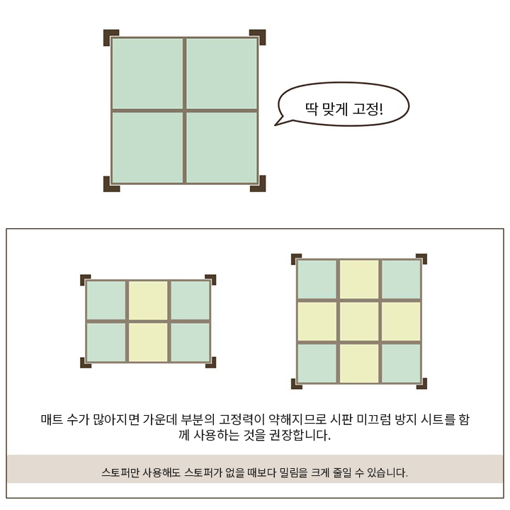 다다미 매트 고정 스토퍼 4개 세트 - 상품 상세 다다미 매트 고정 스토퍼 4개 세트 - 상품 상세