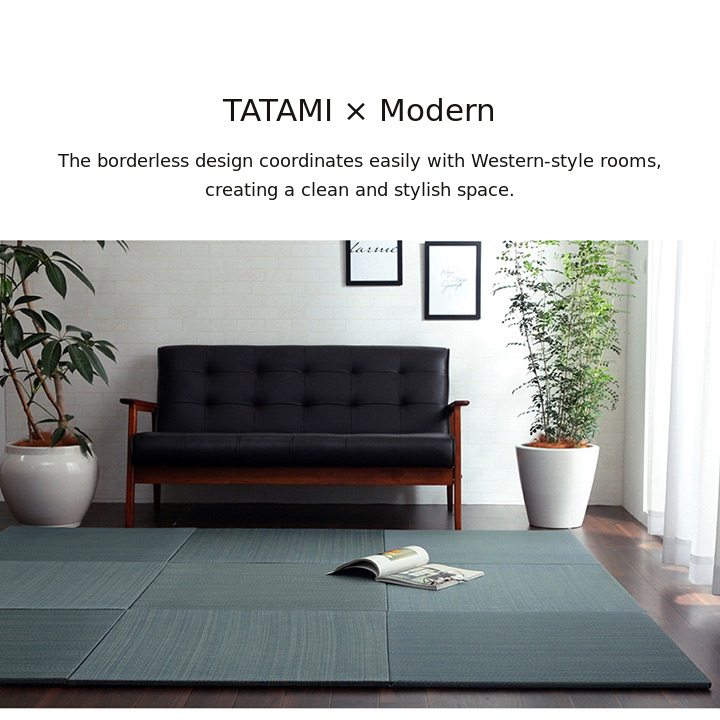 Modern room with Bijou tatami mats