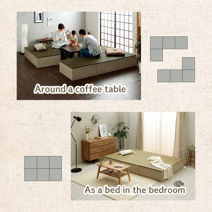 Raised platform installation example Raised platform installation example