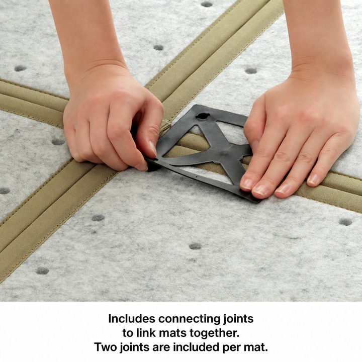 Anti-mite tatami mat includes connecting joints Anti-mite tatami mat includes connecting joints