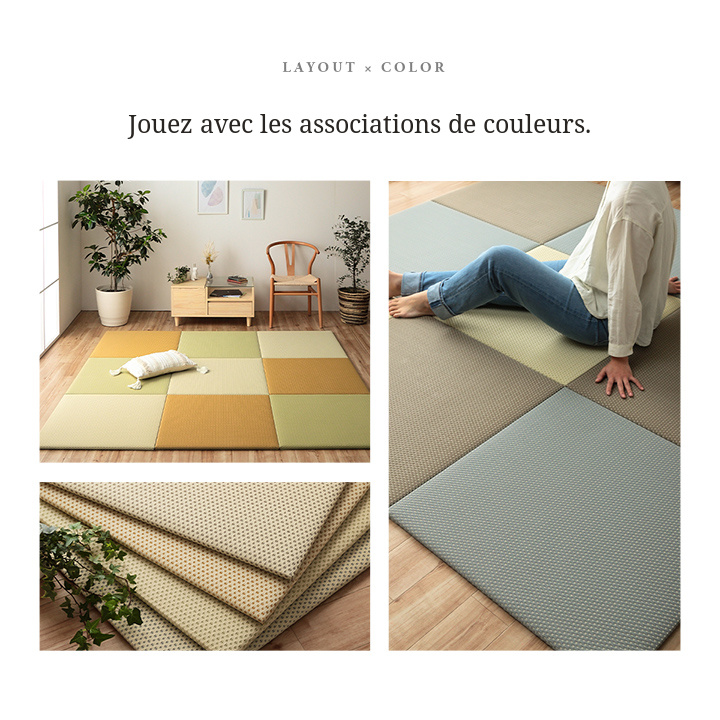 Misa couleurs et texture tissée