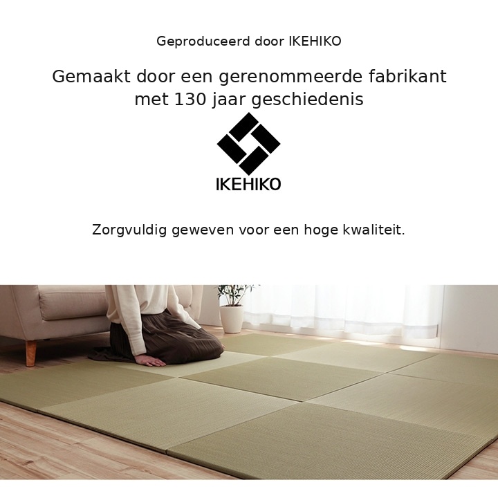 IKEHIKO igusa-tatamimatten in een woonkamer