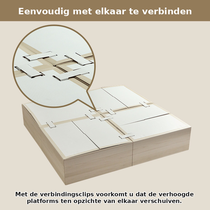 Combinatie van tatamimat en platform Combinatie van tatamimat en platform