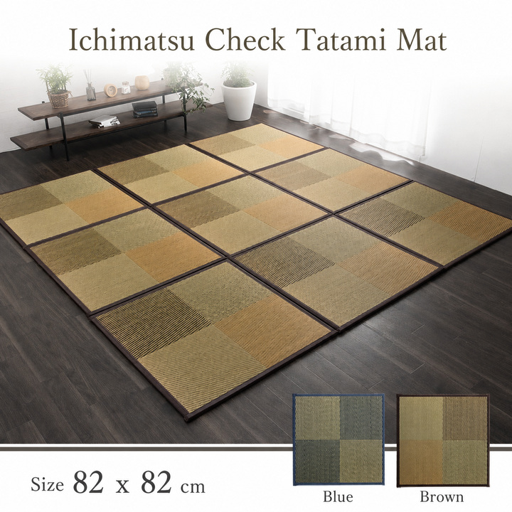 Neil Ichimatsu check tatami mat size and colors