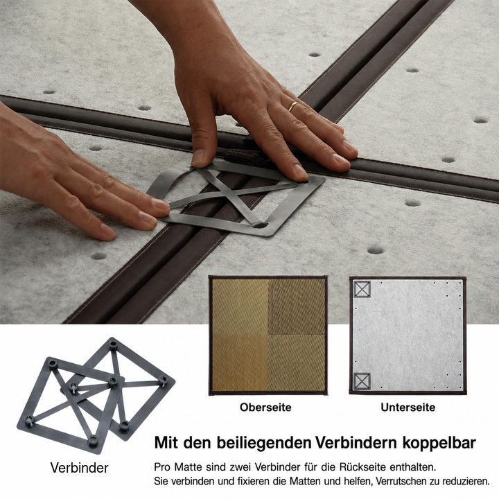 Neil mit beiliegenden Verbindern koppelbar Neil mit beiliegenden Verbindern koppelbar