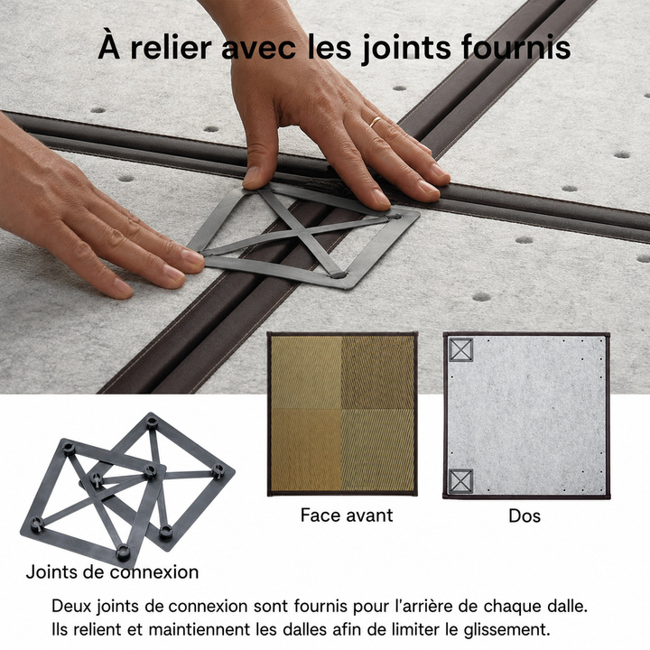 Neil à relier avec les joints fournis