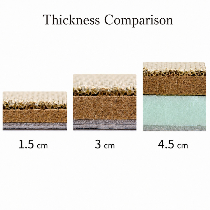 Neral 1.5 cm 3 cm 4.5 cm structure comparison Neral 1.5 cm 3 cm 4.5 cm structure comparison