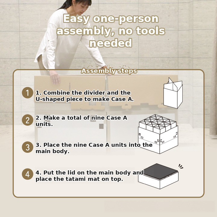 Cardboard Raised Platform for Tatami Mats