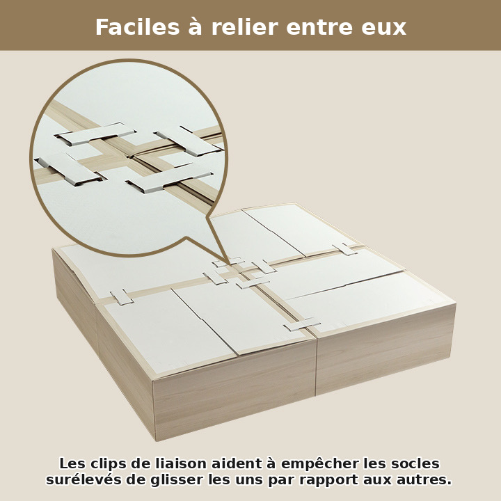 Socle surélevé en carton pour tatamis